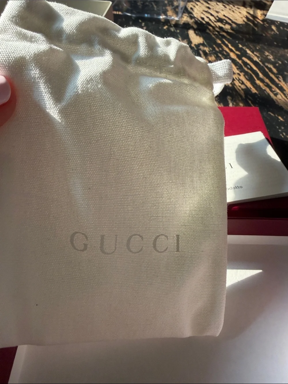 New Gucci Black GG Marmont Card Case - Black Leather authentic